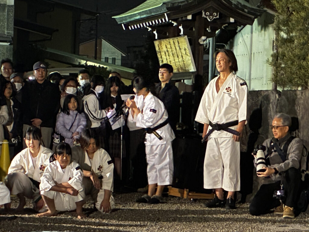 愛知県　一宮中部道院　真清田神社　ランタン祭　演武発表写真